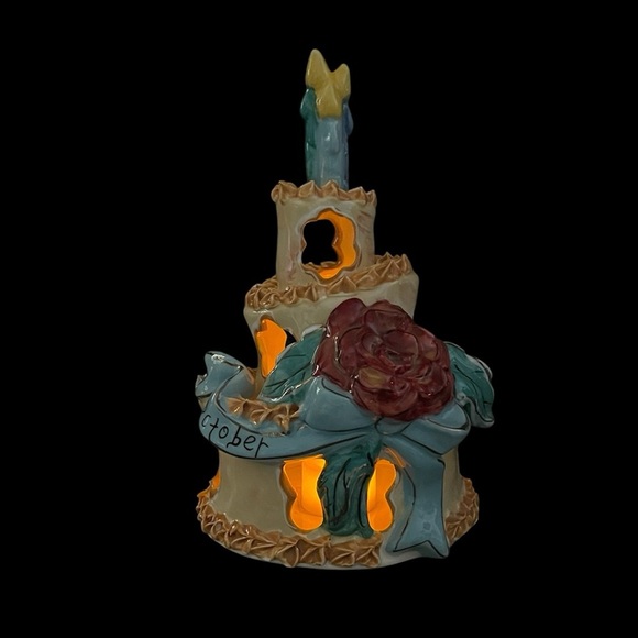 October Happy Birthday Cake Party Tea Light 2011 Heather Goldminc - Picture 6 of 6